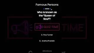 Who is known as the Queen of Soul #quiz #shorts #music #soul #queen