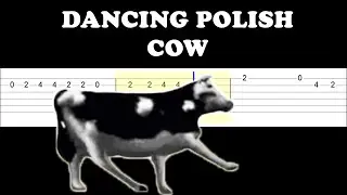 Dancing Polish Cow Meme (Easy Guitar Tabs Tutorial)