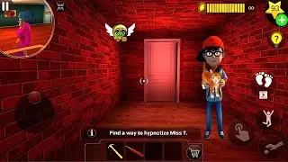 Scary Teacher 3D: Kitten is Near Me by the Garage Door || Gamesturday