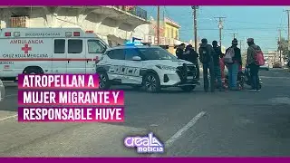 Atropellan a mujer migrante y responsable huye