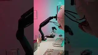 Light Up Your Setup with ARES WING: A Monitor Arm That Shines with Every Move!