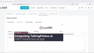 Интеграция CloneVoice.ai и TalkingPhotos.ai