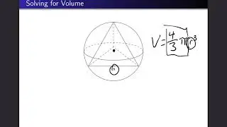 Volume of a Sphere with Inscribed Tetrahedron