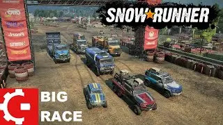 SnowRunner - 7 season Tennessee - The Ring Race with multiple trucks (Rezvani/Western Star/Defender)