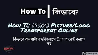 How to Make Picture/Logo Transparent Online | How To | কিভাবে ** Easy Method **
