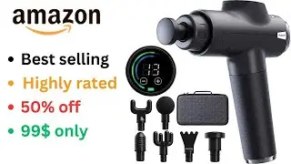 Muscle Massage Gun Deep Tissue Percussion Therapy and Relaxation