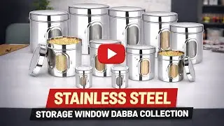 Stainless steel storage dabba / box collection