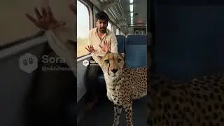 A leopard seen in train #leopard #train #leopardattack #animals #shorts #viral
