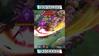 ZHASK VS 100 LORDS TEST #mlbb #zhask #mobilelegends