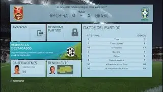 China 0-5 Brasil Fase de Grupos J2 Mundial de f&uacute;tbol 2018 22/1/2026