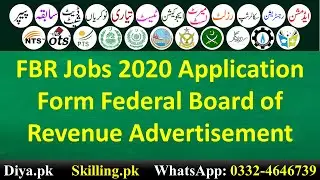 FBR Jobs 2020 Application Form Federal Board of Revenue Advertisement