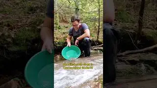 GOLD finden, SO geht's mit der Goldwaschpfanne! 😁✌🏻 #goldwaschen #outdoor #golddoktor