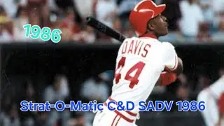 1986 Strat-O-Matic Baseball SADV C&D  - Phillies at Reds