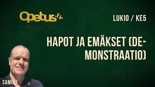 Hapot ja em&auml;kset (demonstraatio)