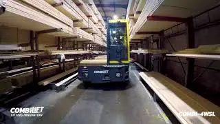 Combilift: COMBi-4WSL: 4-Wheel Sideloader forklift - ideal for long loads over longer distances