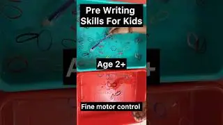 Pre Writing Skills For Kids✏️✏️ #pencilgrip #autism #attention #finemotorskills #shortsvideo #shorts