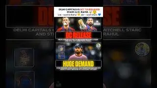 delhi capitals is set to released Starc & kl Rahul #ipl #youtubeshorts #delhicapitals #short