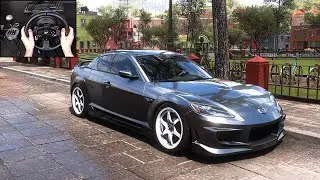 Anti Lag Turbo 600HP Mazda RX8 Drifting - Forza Horizon 5 (Steering Wheel + Shifter) Gameplay