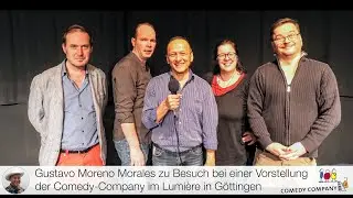 Gustavo Moreno Morales zu Besuch bei einer Vorstellung der Comedy-Company im Lumi&egrave;re in G&ouml;ttingen
