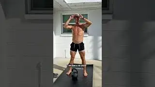 Short on time, hit this one, 6 rounds x 8 reps each side. #kettlebell #workout