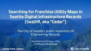 Finding Franchise Utility Maps in Seattle Digital Infrastructure Records (SeaDIR)