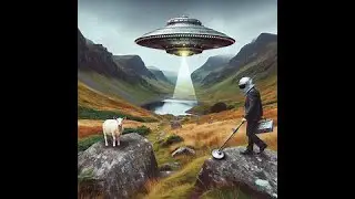The Berwyn UFO Cover Up . A Man with a metal detector has a look around .1 of 3 Investigation