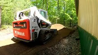 Grading with the Bobcat T595 Working in Wisconsin