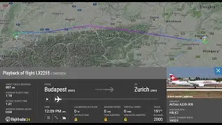 BUD-ZRH landing (LX2255, BUD-ZRH, 22SEP19, 14:40)