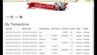 Demo of Program 1(Completed): Bank Application