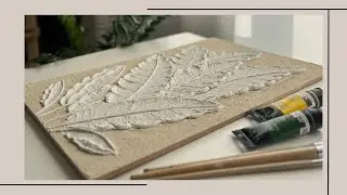3D banana leaf painting with texture/ How to create leaf texture