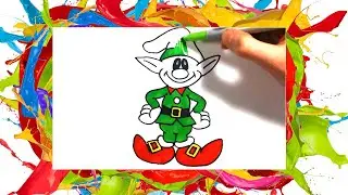 Cartoon coloring DWARF / how to draw a DWARF / Coloring pages