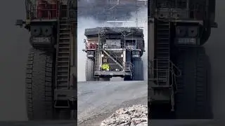 Liebherr T284 truck fuel saving trolley system #heavymachinery