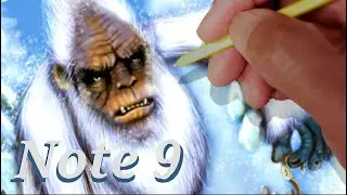 how to draw in penup samsung galaxy #note9 #penup #yeti #challenge #livedrawing