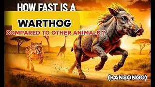 How  Fast is a  Warthog  (KANSONGO) Compared To Other Animals ??