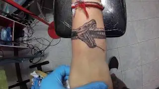 Ouroboros tattoos . Coverup Tattoo in Pattaya Thailand. Татуировка браслет Уроборос Паттайя 2019