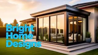 Pergola Roof and Sliding Glass Doors with Motorized Screen