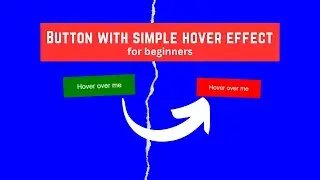 Button With Simple Hover Effect Using Html & Css For Beginners