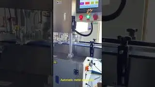 Automatic Irregular lid closing machine for metal cans, Autoservo special tin lid sealing machine