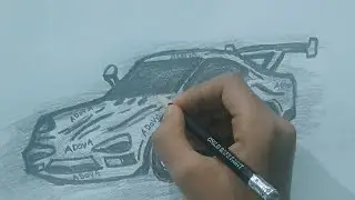 Easy car drawing full video 