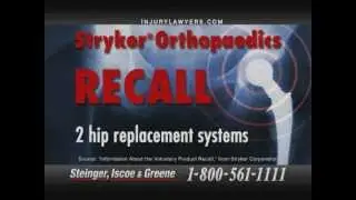 Stryker Hip Replacement Recall Lawyer 1-800-560-5059