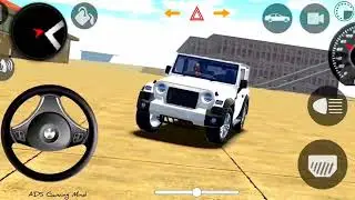 indian car simulator game 2025 | mahindra thar off-road game video | new thar gaming video 2025