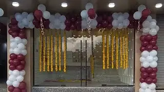 How to make pvc pipe balloon arch gate decoration | coffee and white balloon gate #gj27zamzam