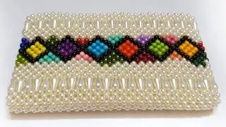 How to make  Beaded Purse// Pearl Purse// Beaded art Bag. Design 46 .Nomi.Namita crafts.