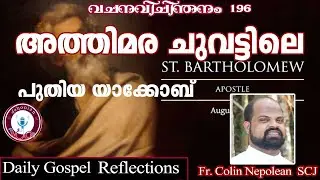 വചനവിചിന്തനം196|വി ബെർത്തലോമിയോയുടെ തിരുന്നാൾ|Daily Gospel reflection|Fr. Colin Nepolean SCJ