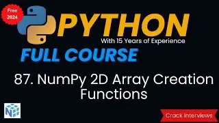 NumPy 2D Array Creation Functions in Python