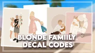 BLONDE FAMILY PORTRAIT DECAL PICTURE CODES For Berry Avenue & Bloxburg | Roblox Video