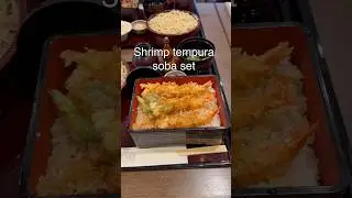 RESTAURANT-very good soba and shrimp tempura on rice at Ukiya! #Kyotogourmet #japanesefood