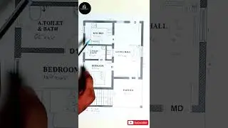 20x30 House Plan Explained II Cost - 6 Lakhs II 1BHK II 600 Sqft House Plan #shorts