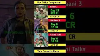 Border 2 Box Office Collection | SunnyDeol,Rani Mukerji | Mardaani 3 6th Day Collection Worldwide