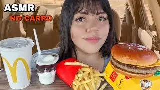ASMR COMIDA NO CARRO - McDONALD's BRABO MELT CRISPY (MUKBANG BRASIL) EATING SOUNDS